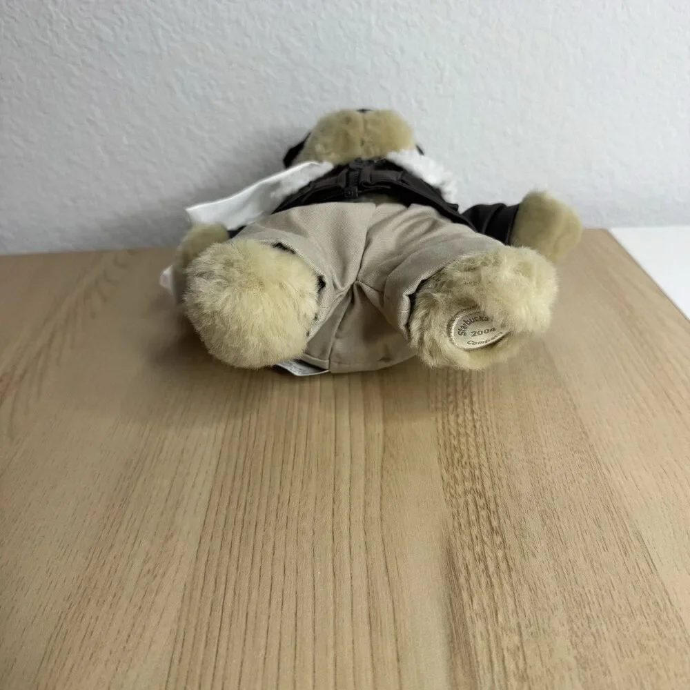 Starbucks Coffee Bearista Aviator Pilot 32nd Edition 2004 Plush Teddy Bear 9”